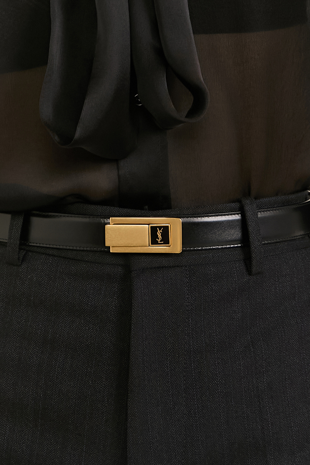 חגורת עור SAINT LAURENT